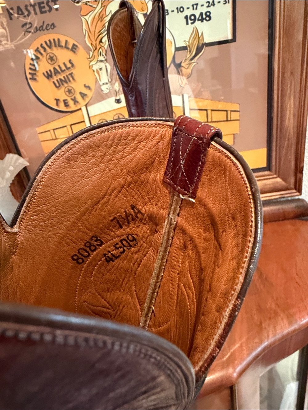 Lucchese Women’s Vintage Leather Western Cowboy Boots - Picture 5 of 6